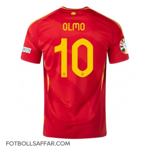 Spanien Dani Olmo #10 Hemmatröja EM 2024 Kortärmad